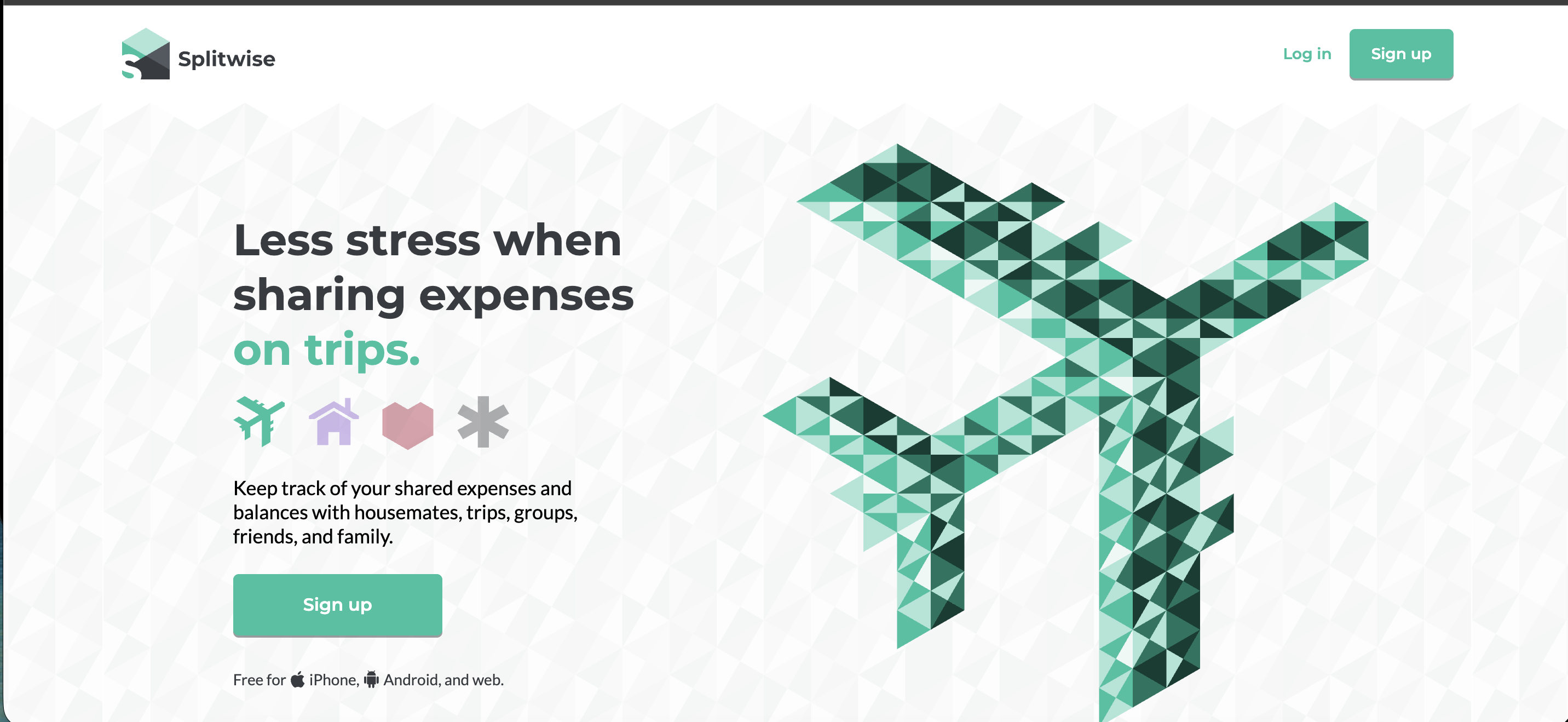 Splitwise website